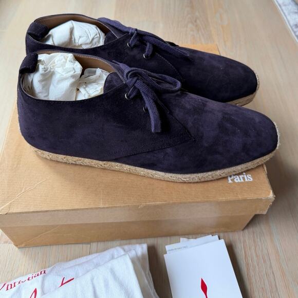 Christian Louboutin Alentown Flat Veau Velours Purple Suede EU 46 Mens main image 9